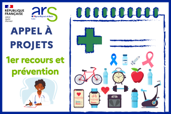 logo ars - medecin qui prescrit des actes de preventioncomme le depistage du cancer, la vaccination, le sport et une alimentation saine