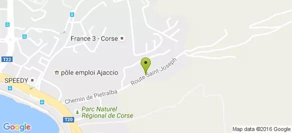 Plan d'accès ARS Corse