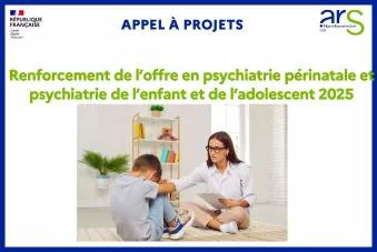 Image d'un enfant de dos, recroquevillé sur lui m^me, et une professionnelle de santé, assises face à lui qui lui tend la main