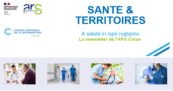 Santé et territoires, visuel de la newsletter de l'ARS Corse